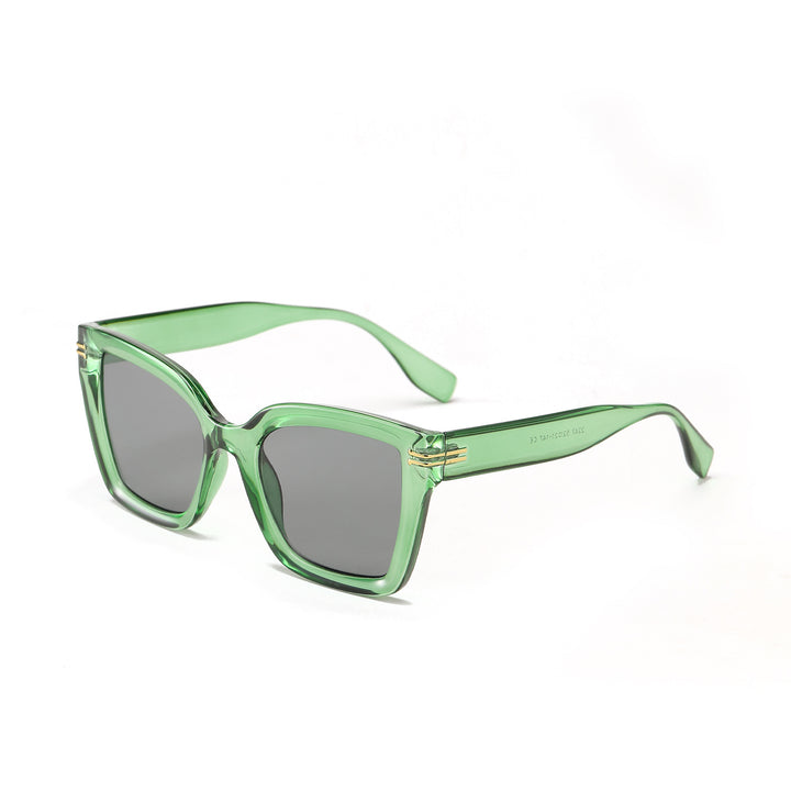 Damer trendy kvadratisk solbrille med elegant ramme Luvikno