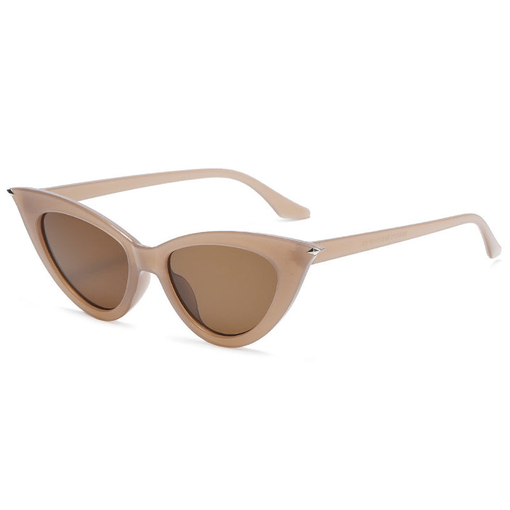 Dame Cat-Eye solbriller med luksuriøst design og UV-beskyttelse Luvikno