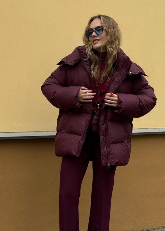 Luvik | Burgunderfarget Puffer-jakke - Luksus Vinter Komfort