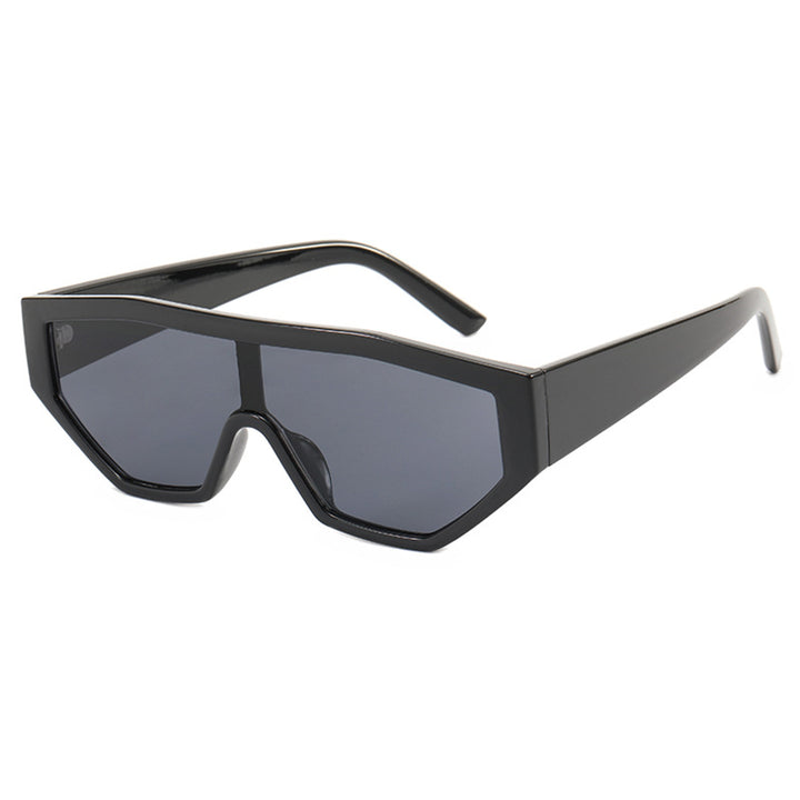 Dame moteriktig solbrille i dyrepels-look Luvikno