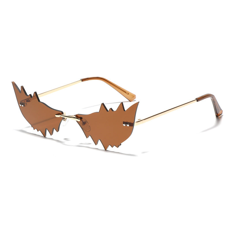 Dame Trendy kattedans solbriller med beskyttende UV-filter og original ramme Luvikno