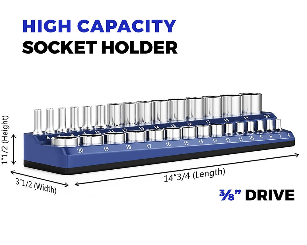 Heavy-Duty Magnetisk Socket Organizer Luvikno