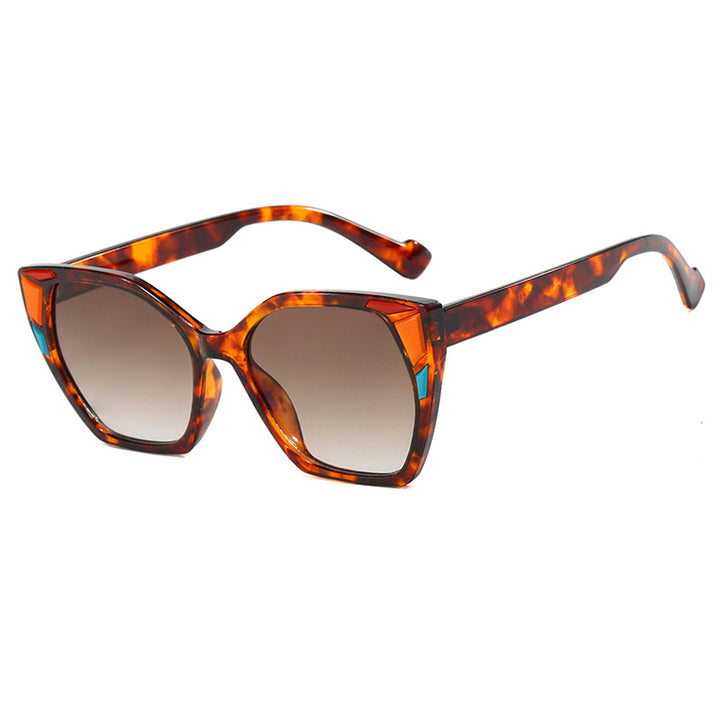 Dame moteriktig geometrisk designerbrille Luvikno
