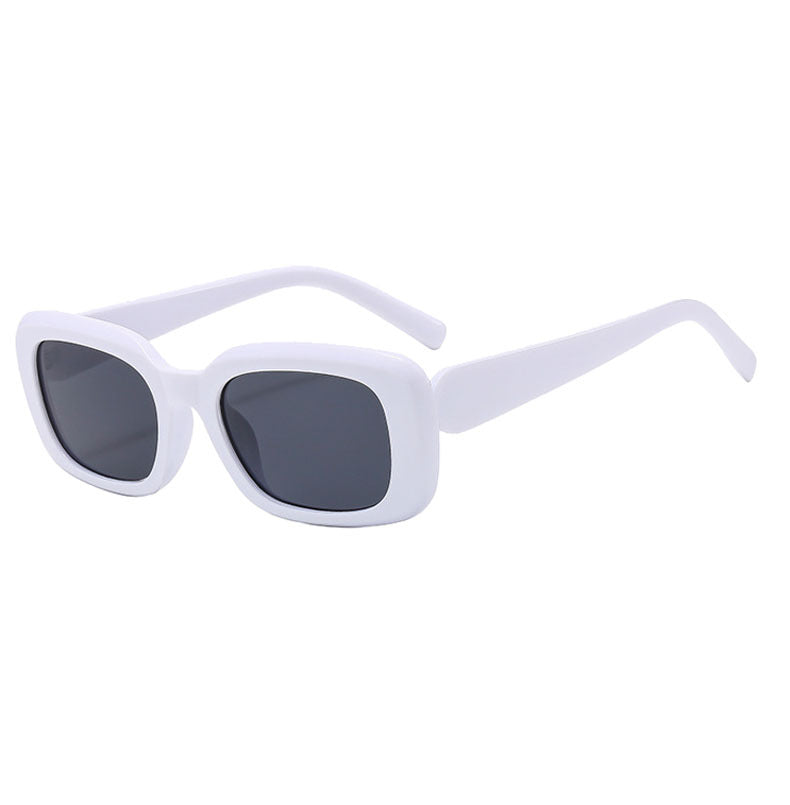 Dame Modis avslappet firkantet solbrille med bred ramme og UV-beskyttelse Luvikno