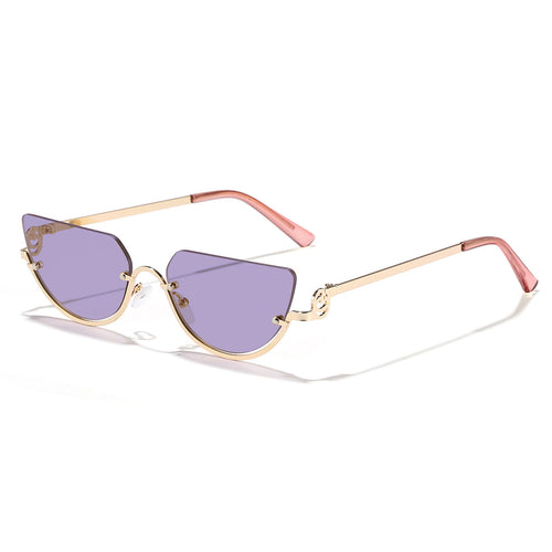 Dame Design-solbriller med innovativ Cat-Eye-ramme Luvikno