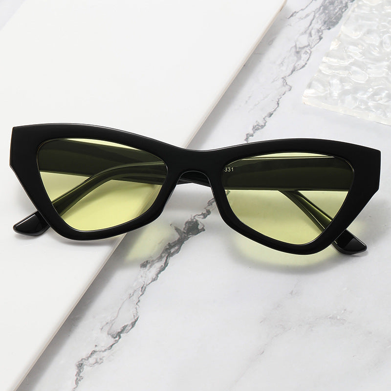 Damen trendy Cat-Eye solbrille Luvikno