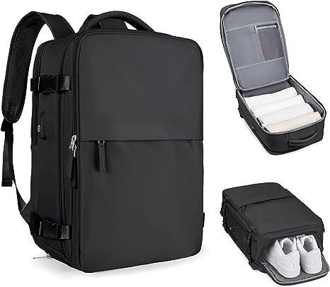 Unisex multifunksjonell reisekoffert ryggsekk med separat sko rom Luvikno
