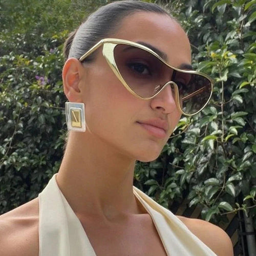 Damer ekstravagant formet solbrille med beskyttende UV-filter Luvikno