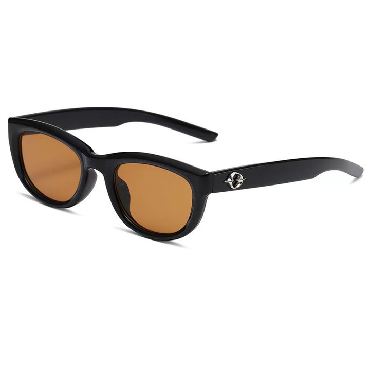 Dame moter Cat-Eye solbrille med robust ramme Luvikno