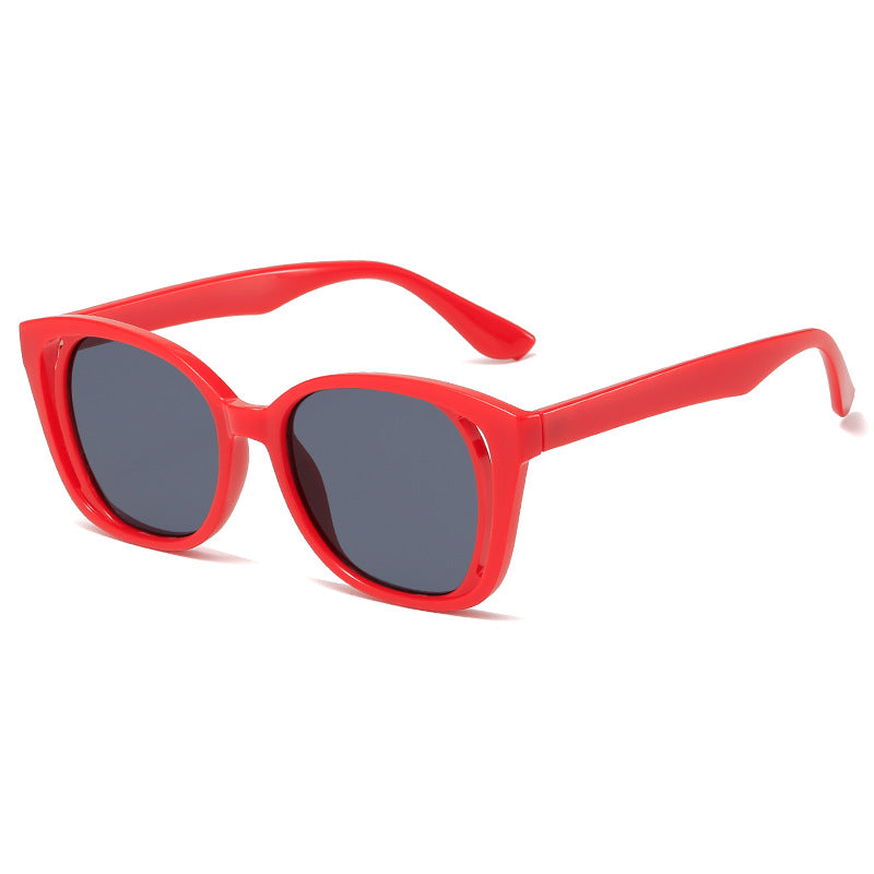 Dame stilige Cat-Eye solbriller med robust ramme Luvikno
