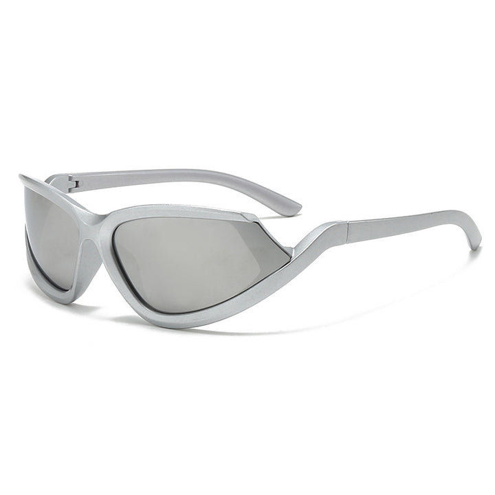 Dame futuristisk solbrille med aerodynamisk design Luvikno