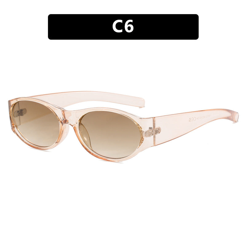 Dame motesolbrille med elegant, oval design og UV-beskyttelse Luvikno