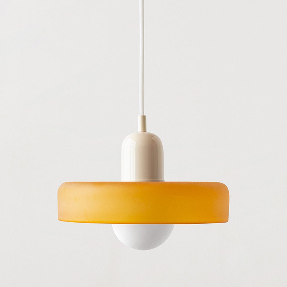 Luvikno | Bauhaus Farget Glasspendellampe for Moderne Interiører
