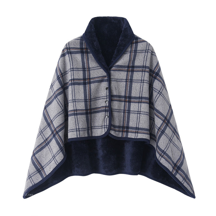 Dame Komfortabel Varmeholdende Poncho-Teppe Luvikno