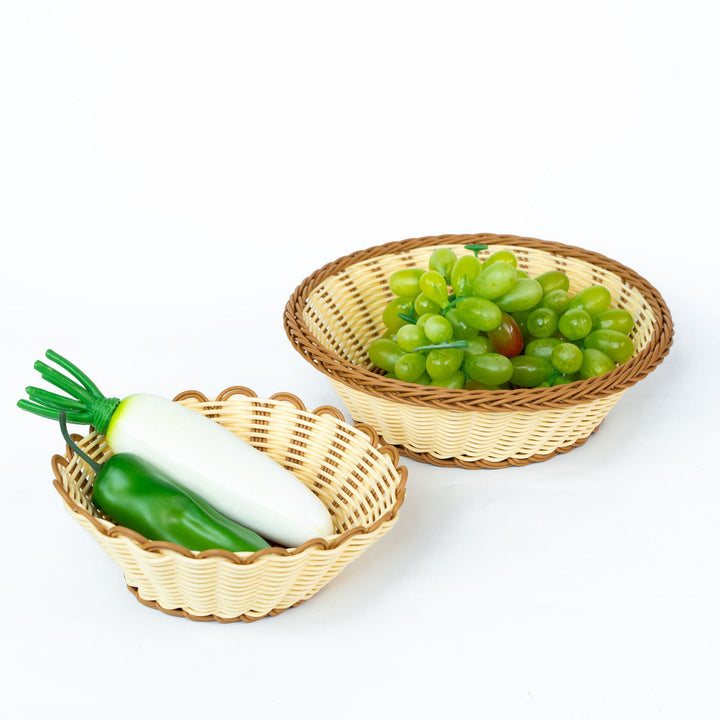 Dame estetisk fruktskål med scalloped design Luvikno