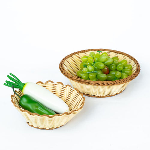 Dame estetisk fruktskål med scalloped design Luvikno