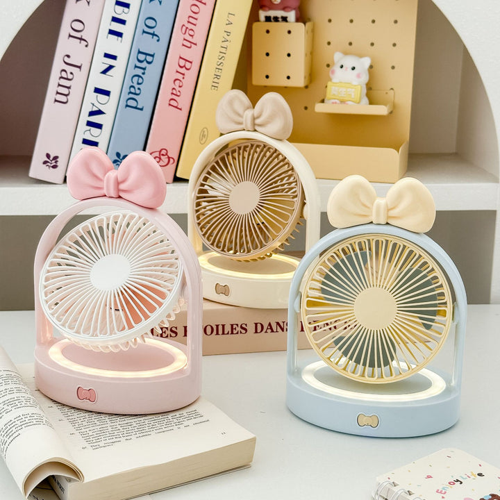 Unisex Bærbar Mini-Vifte i elegant Blomdesign Luvikno