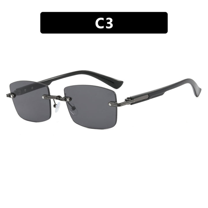 Dame kvadratisk solbrille med trefram og gradientlinser Luvikno