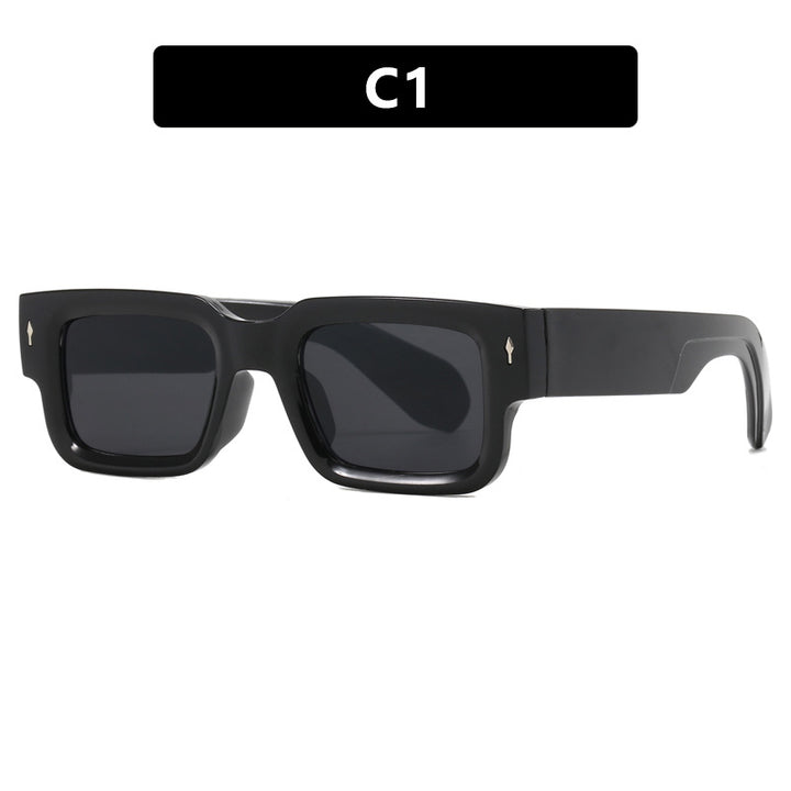 Dame kvadratisk solbrille med elegant design og UV-beskyttelse Luvikno