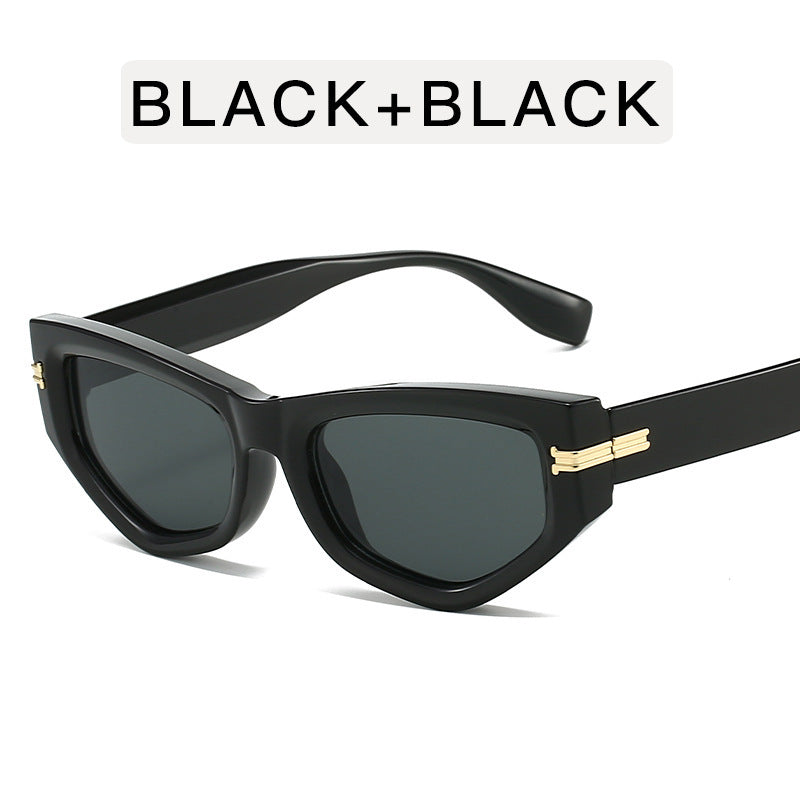 Damer trendy Cat-Eye solbriller Luvikno