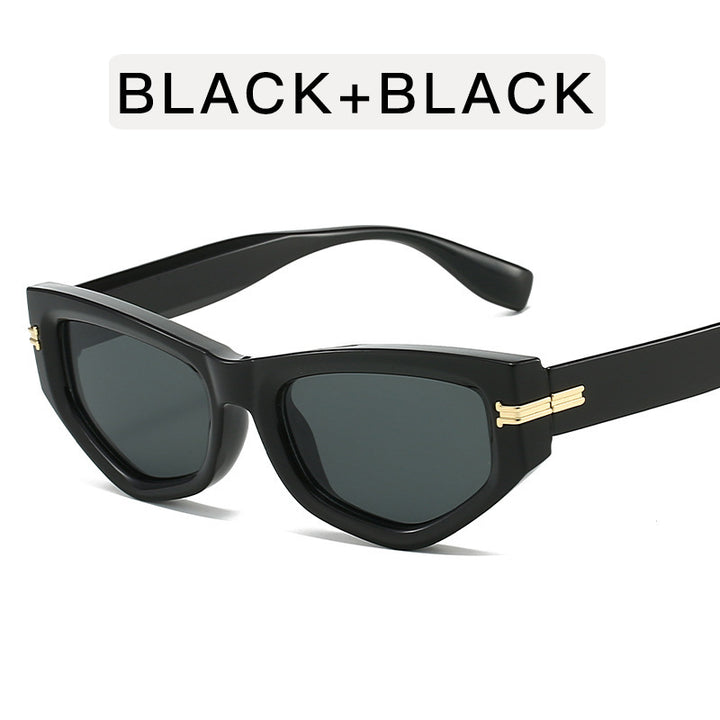 Damer trendy Cat-Eye solbriller Luvikno