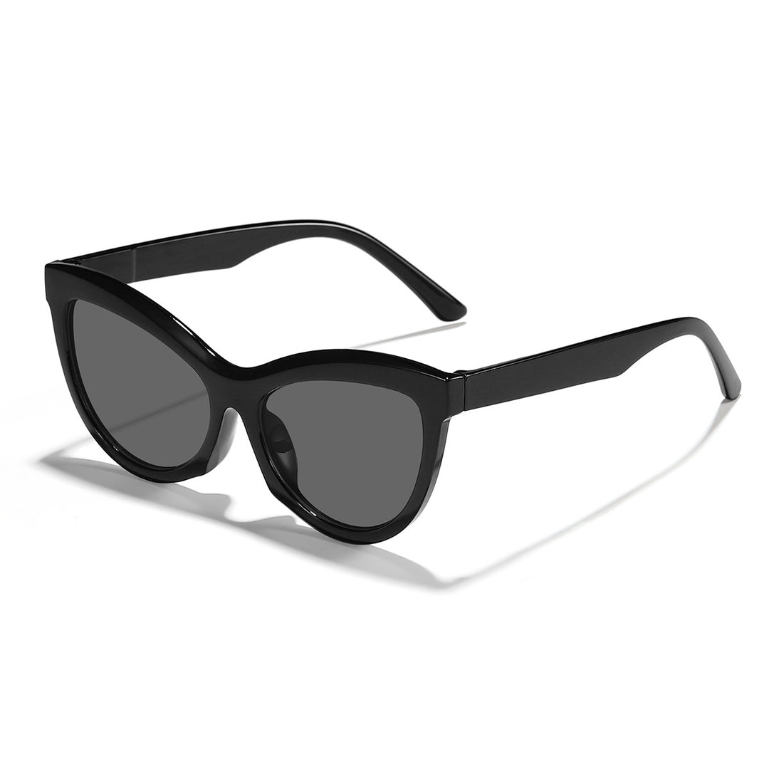 Dame trendy svart-hvitt solbrille Luvikno