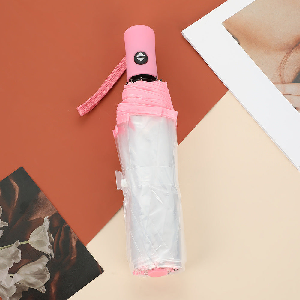 Unisex Automatisk Gjennomsiktig Paraply Luvikno