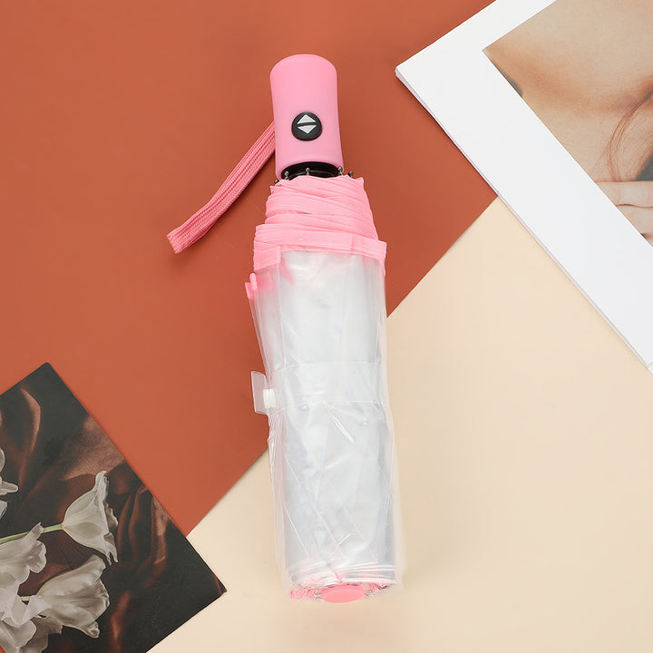 Unisex Automatisk Gjennomsiktig Paraply Luvikno