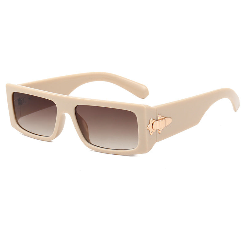 Dame moteriktig oversized solbrille med innovativt design Luvikno