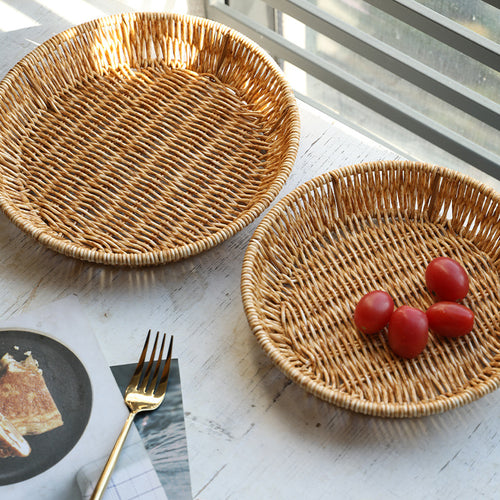 Unisex Rundkurv fra håndvevet Rattan Luvikno