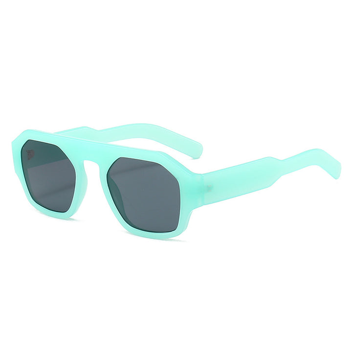 Dame motetrender solbrille i innovativ geometrisk design Luvikno