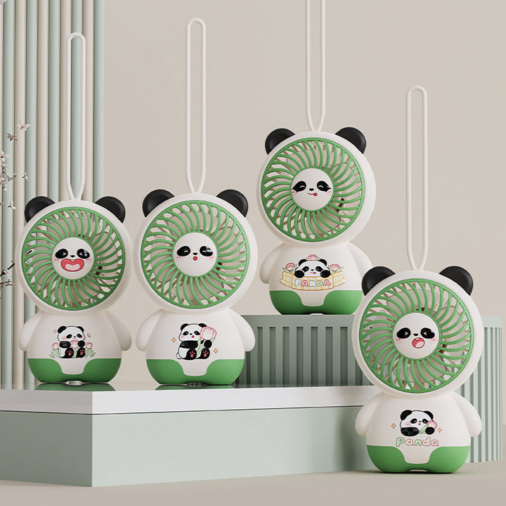 Dame Bærbar Håndvifte i søtt Panda-design Luvikno
