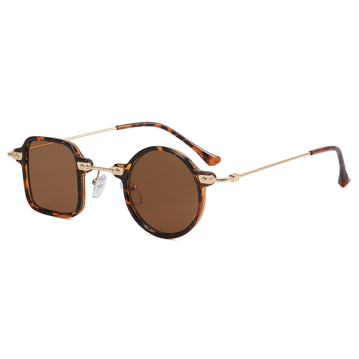 Dame elegant rund hybridbrille med kvadratisk design Luvikno