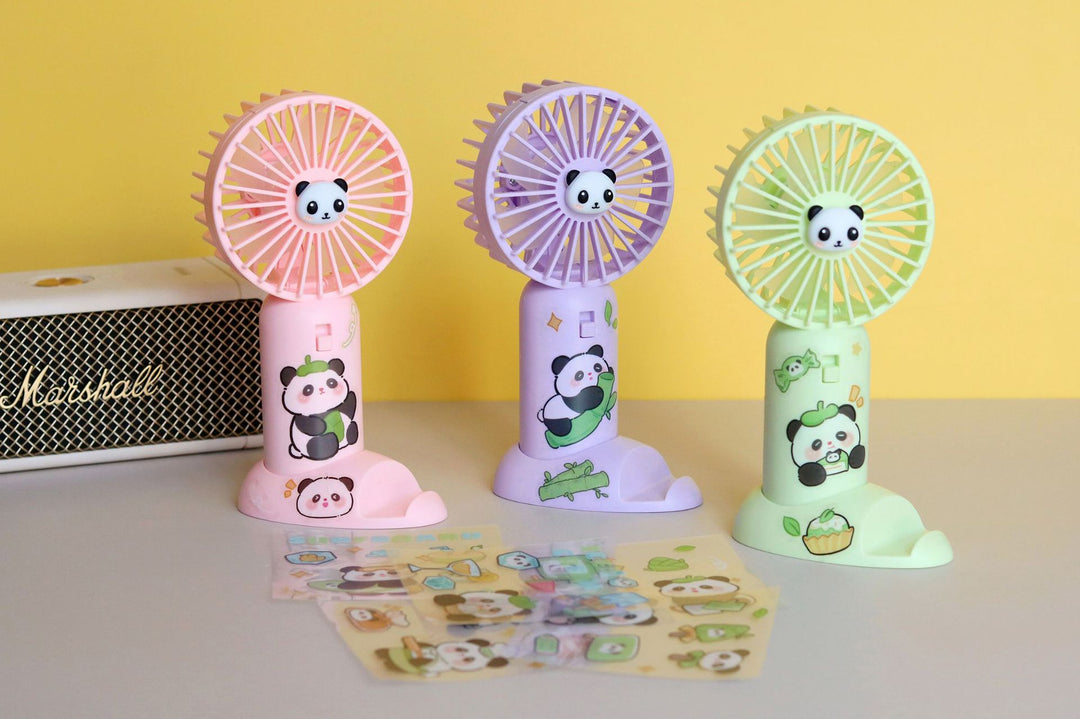Unisex Bærbar Mini-Pandavifte Luvikno