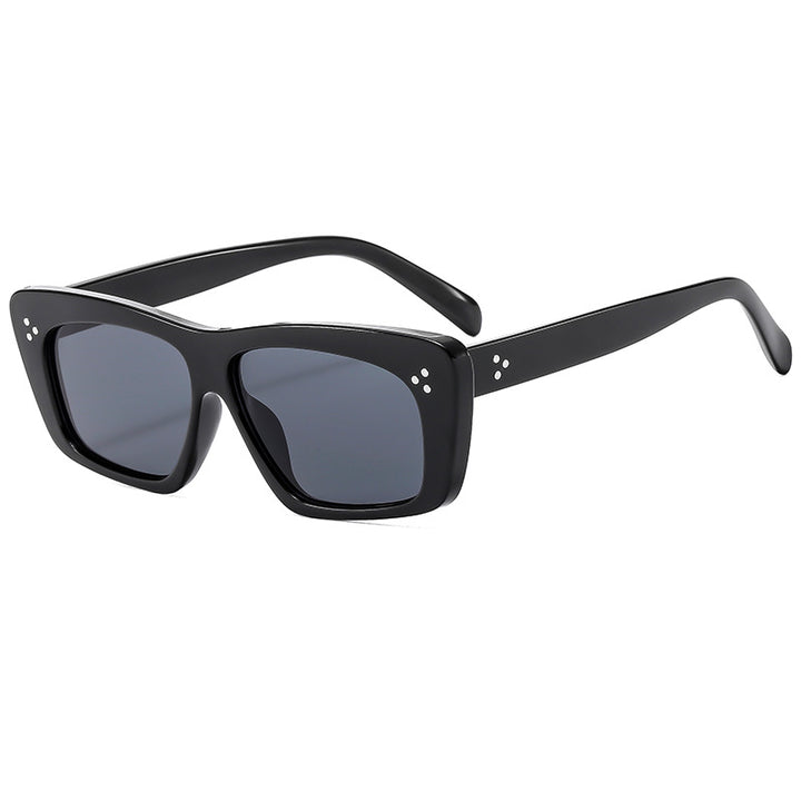 Dame kvadratisk solbrille med moderne design og polariserende linser Luvikno