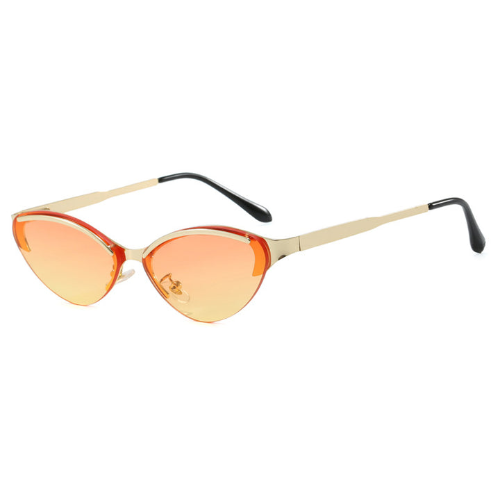 Dame Cat-Eye solbriller med elegant ramme og UV-beskyttelse Luvikno