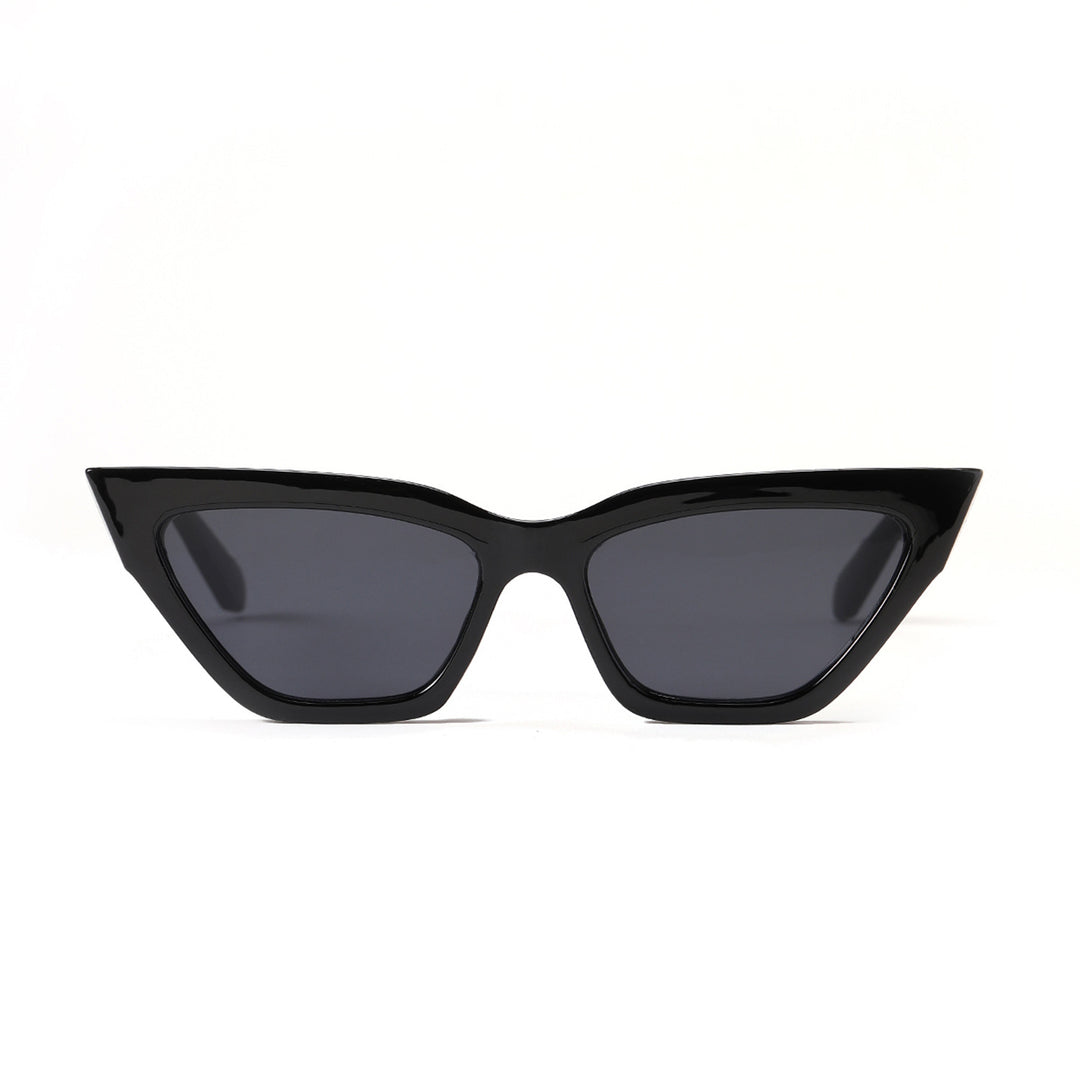 Dame Cat-Eye solbrille med luksuriøs kjettingramme Luvikno
