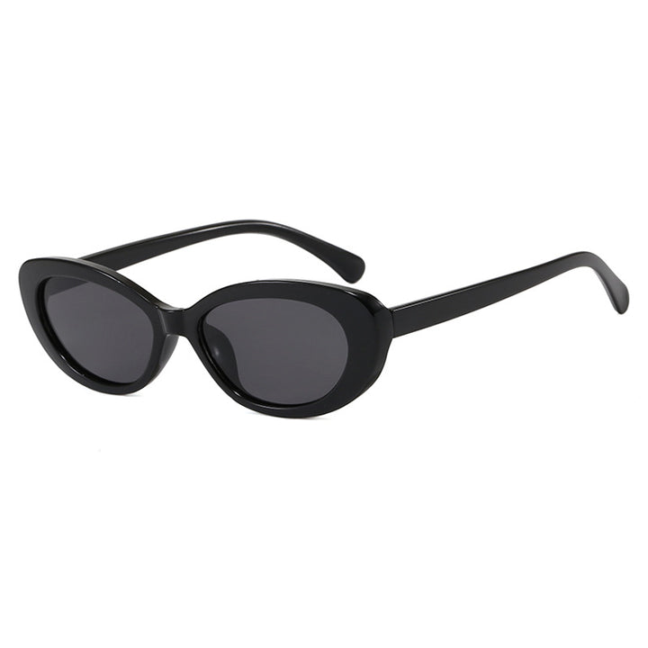 Dame moter Cat-Eye solbriller med UV-beskyttelse og elegant ramme Luvikno