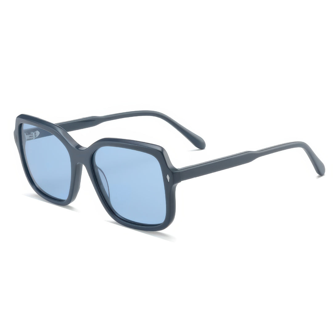 Dame oversized solbriller i moderne design med polariserte linser Luvikno