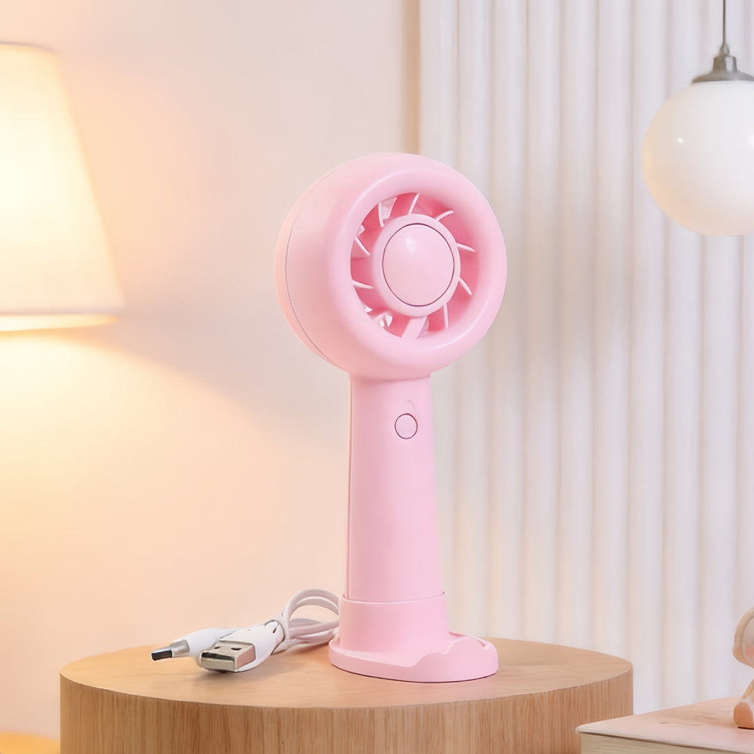 Dame Bærbar Håndvifte med ergonomisk design og USB-ladefunksjon Luvikno