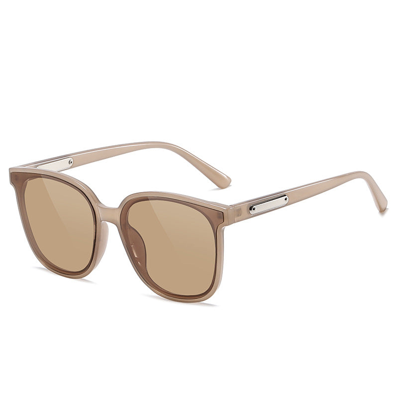 Dame oversized solbriller med moderne kvadratisk ramme Luvikno