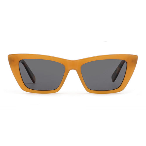 Dame solbrille i trendy, geometrisk design med høyverdig plastramme Luvikno