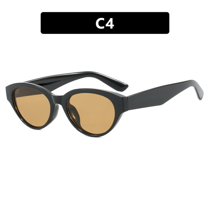 Dame Cat-Eye solbriller med beskyttende UV-filter og elegant ramme Luvikno