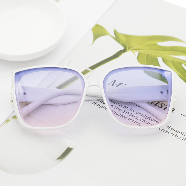 Damer Motemessig Oversized-Quadrat-solbrille Luvikno