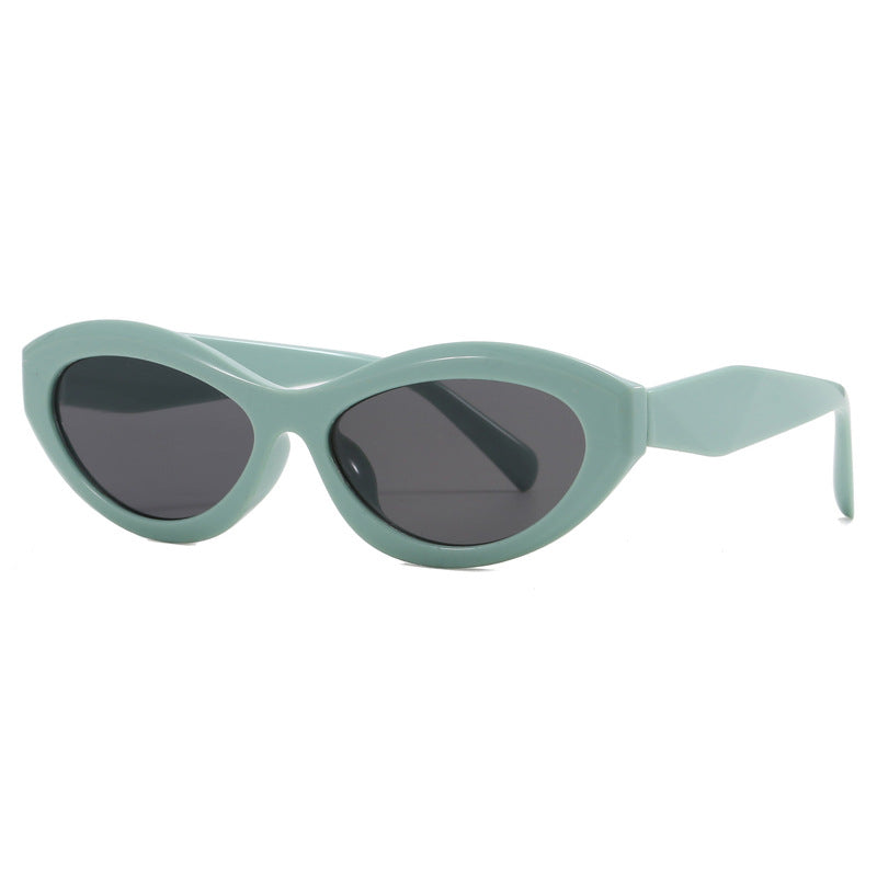 Dame cat-eye solbriller med bred ramme og UV-beskyttelse Luvikno
