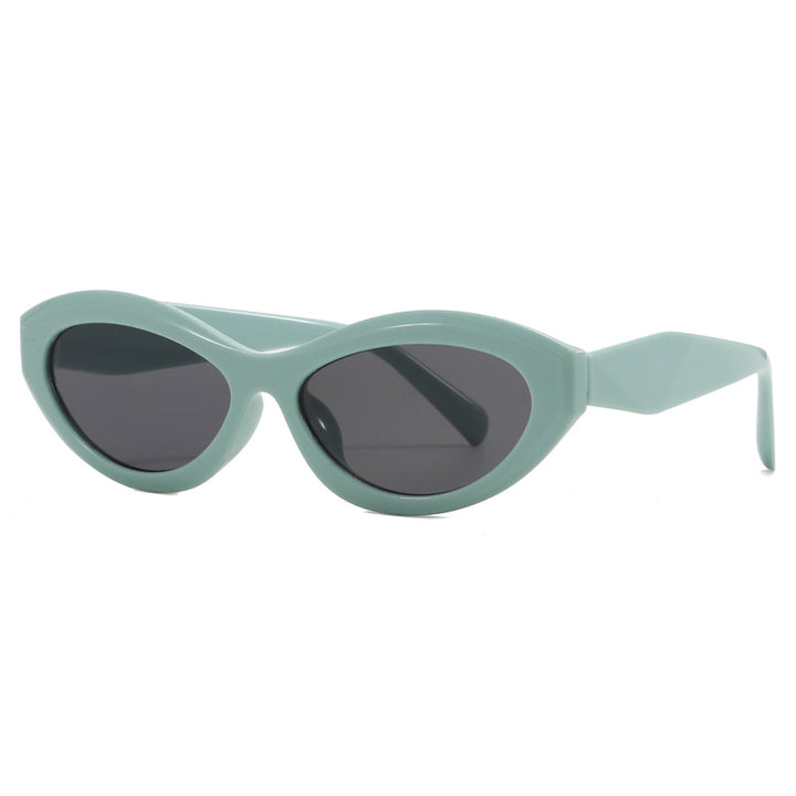 Dame cat-eye solbriller med bred ramme og UV-beskyttelse Luvikno