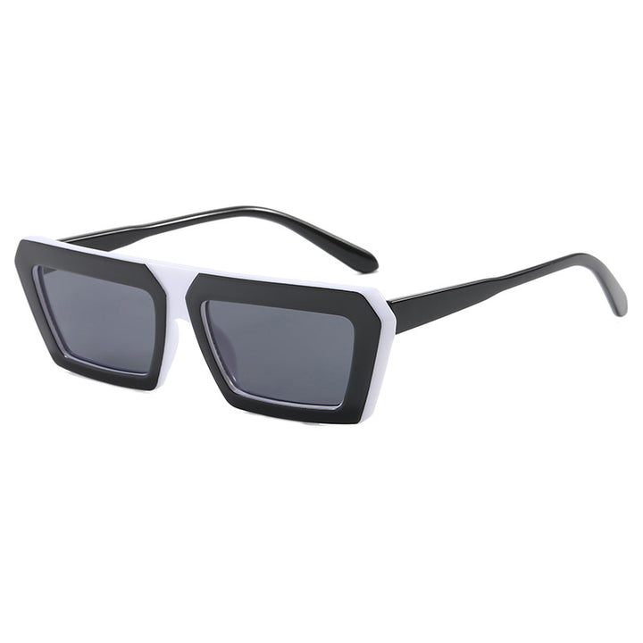 Dame geometrisk solbrille i trendy design Luvikno