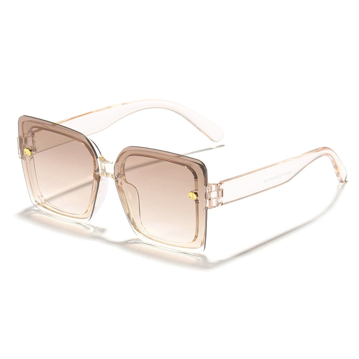 Dame moteriktig solbrille med kvadratisk design og høykvalitets ramme Luvikno