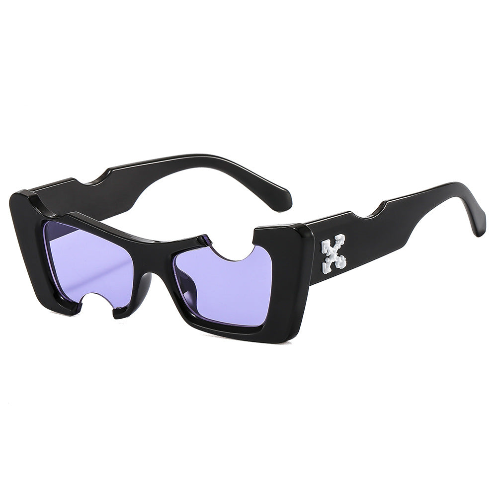 Dame futuristisk designer solbrille Luvikno