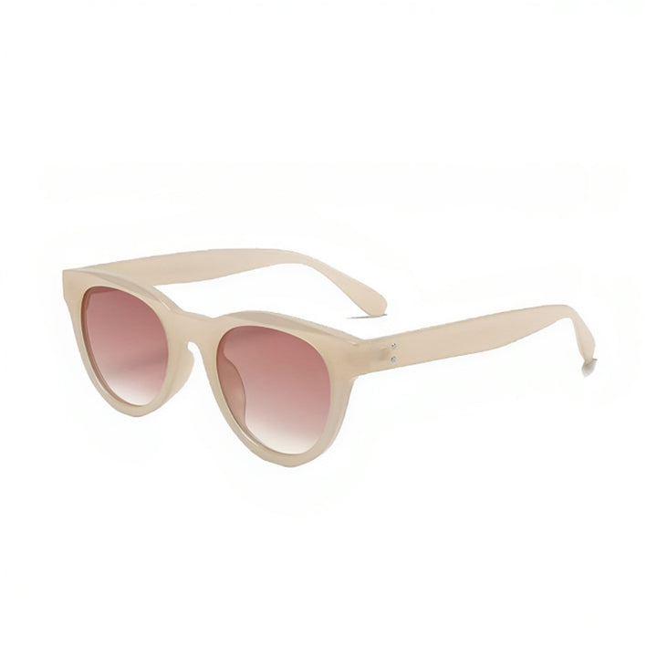 Dame Modiske Oversized-solbriller i en elegant, buet design Luvikno